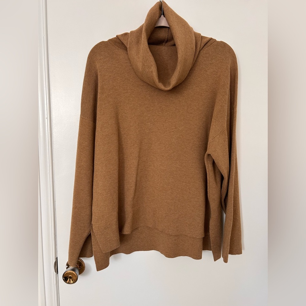 H&M Tan Cowl Neck Sweater